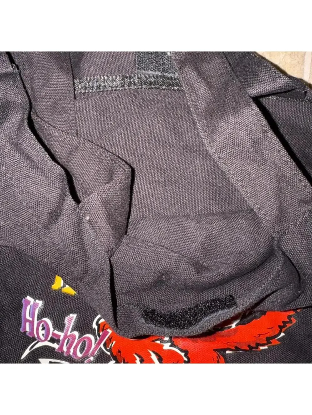 Vintage Y2K Tickle Me Elmo Sesame Street black cotton tote bag - Picture 3 of 5